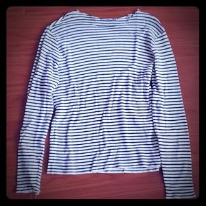 Vince long sleeved striped sailor shirt